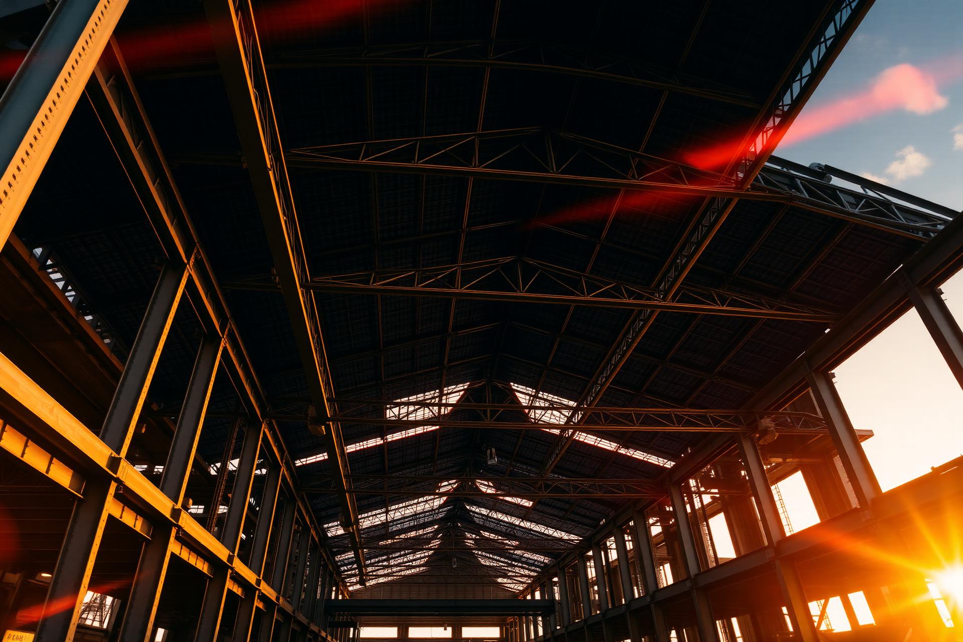 Estrutura metálica industrial premium